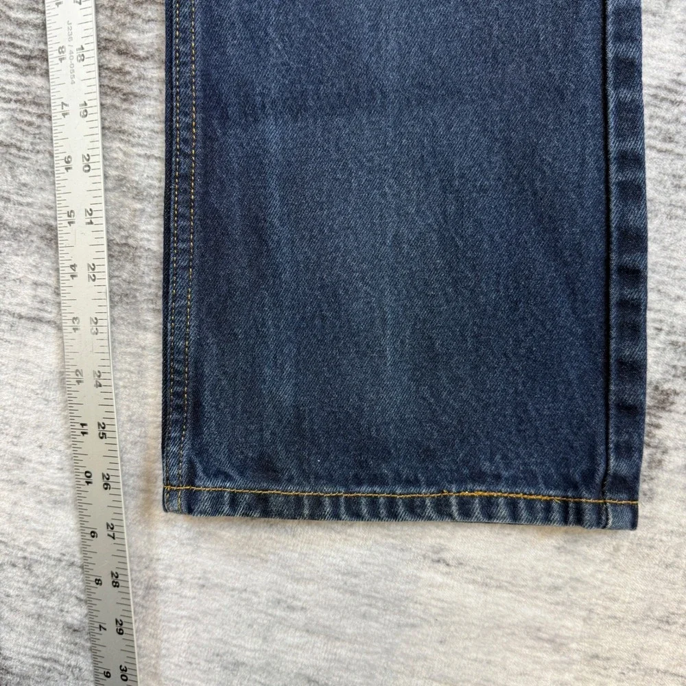 Levi Strauss Signature‎ Boys Size 12 Regular Dark Wash Blue Bootcut Denim Jeans